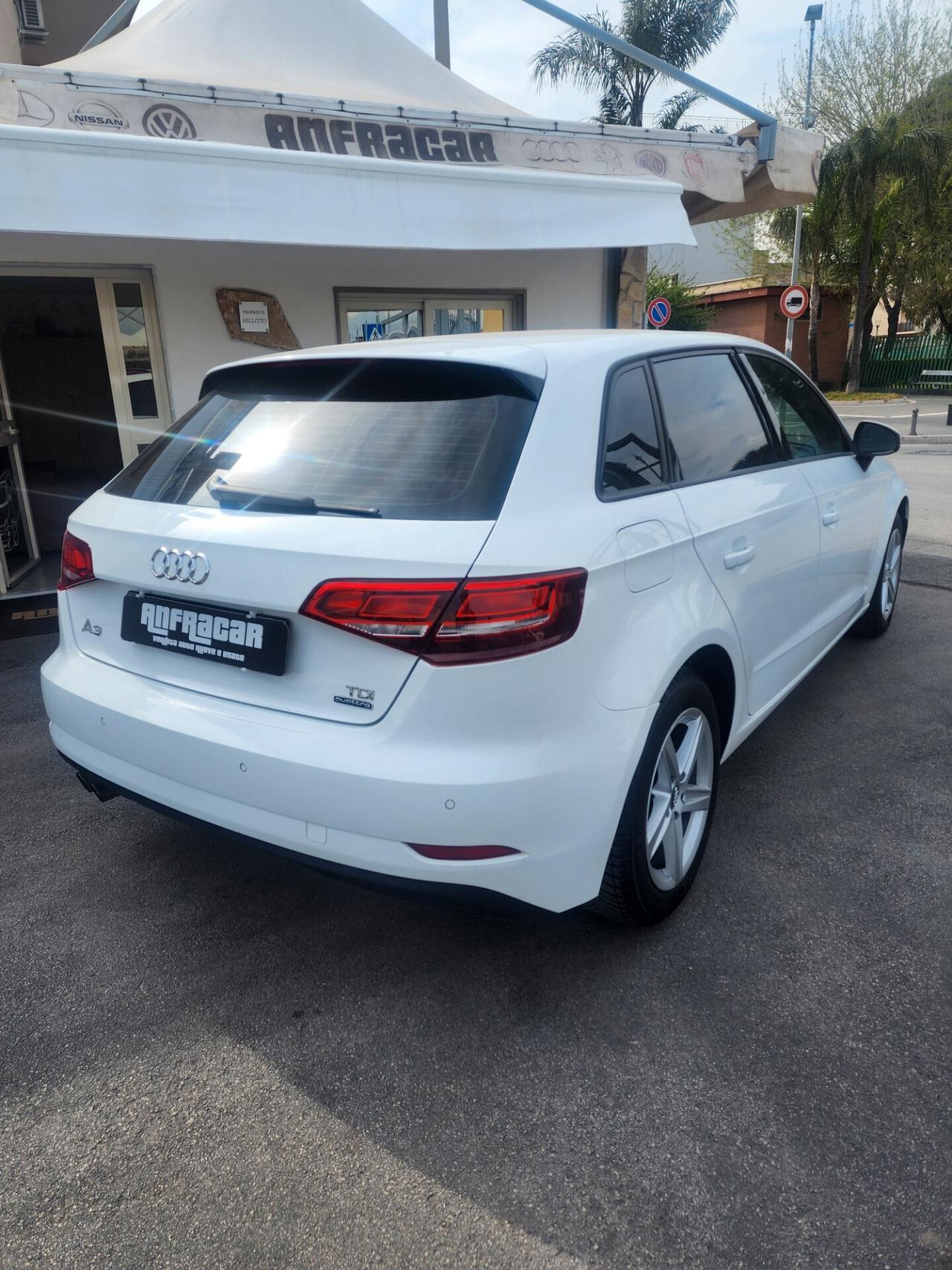 Audi A3 SPB 2.0 TDI 150 CV quattro 4x4 Sport - 2018