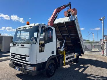 EUROCARGO TECTOR 75E15 RIBALTABILE CON GRU-PINZA ROTANTE
