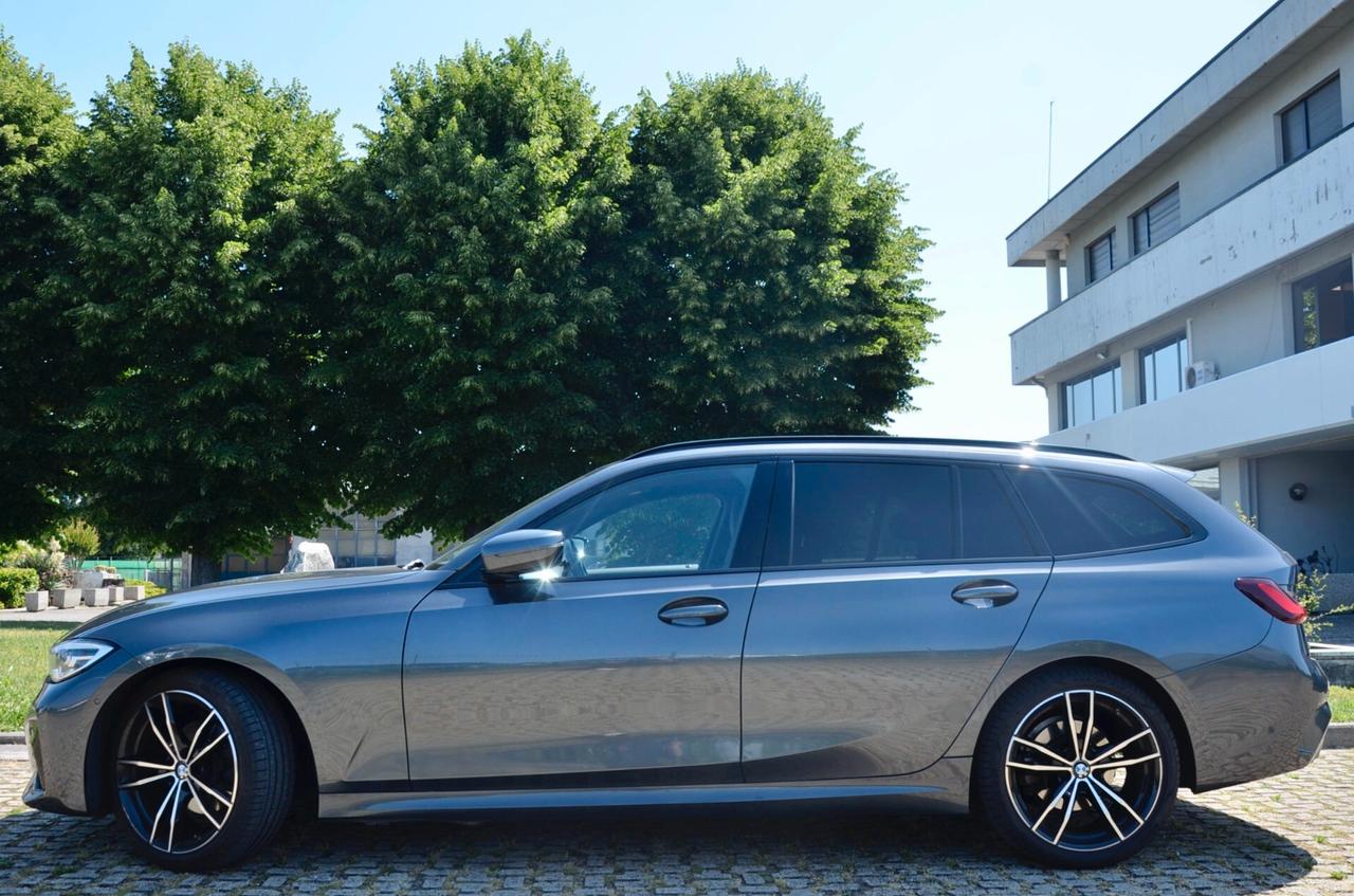 BMW 320d TOURING MHEV 48V XDRIVE MSPORT 190cv AUTO, UNICOPROPRIETARIO, UFF ITALIANA, IVA ESPOSTA 100%, SERVICE BMW, EURO 6D, RETROCAMERA, FULL LED, PERMUTE