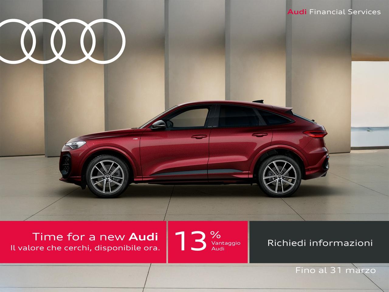 Audi Q5 sportback 2.0 tdi mhev+ s line edition quattro 204cv s-tronic