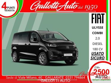 FIAT Ulysse Combi 9posti M1 L3H1 2.0 BlueHDi 180cv AT8 + IVA - SENZA VINCOLI DI FINANZIAMENTO