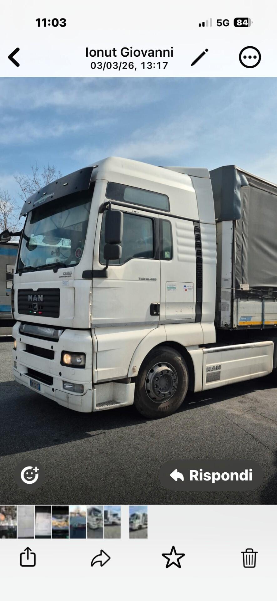 Man TGA 18/480 CON PRESA E POMPA RIBALTABILE