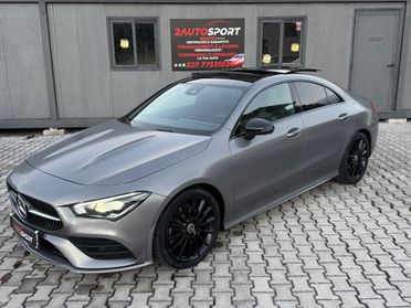 MERCEDES BENZ CLASSE CLA 250 BENZINA TETTO FULL FULL GRIGIO OPACO UNICOPROPRIETARIO TAGLIANDI MERCEDES BENZ 2021