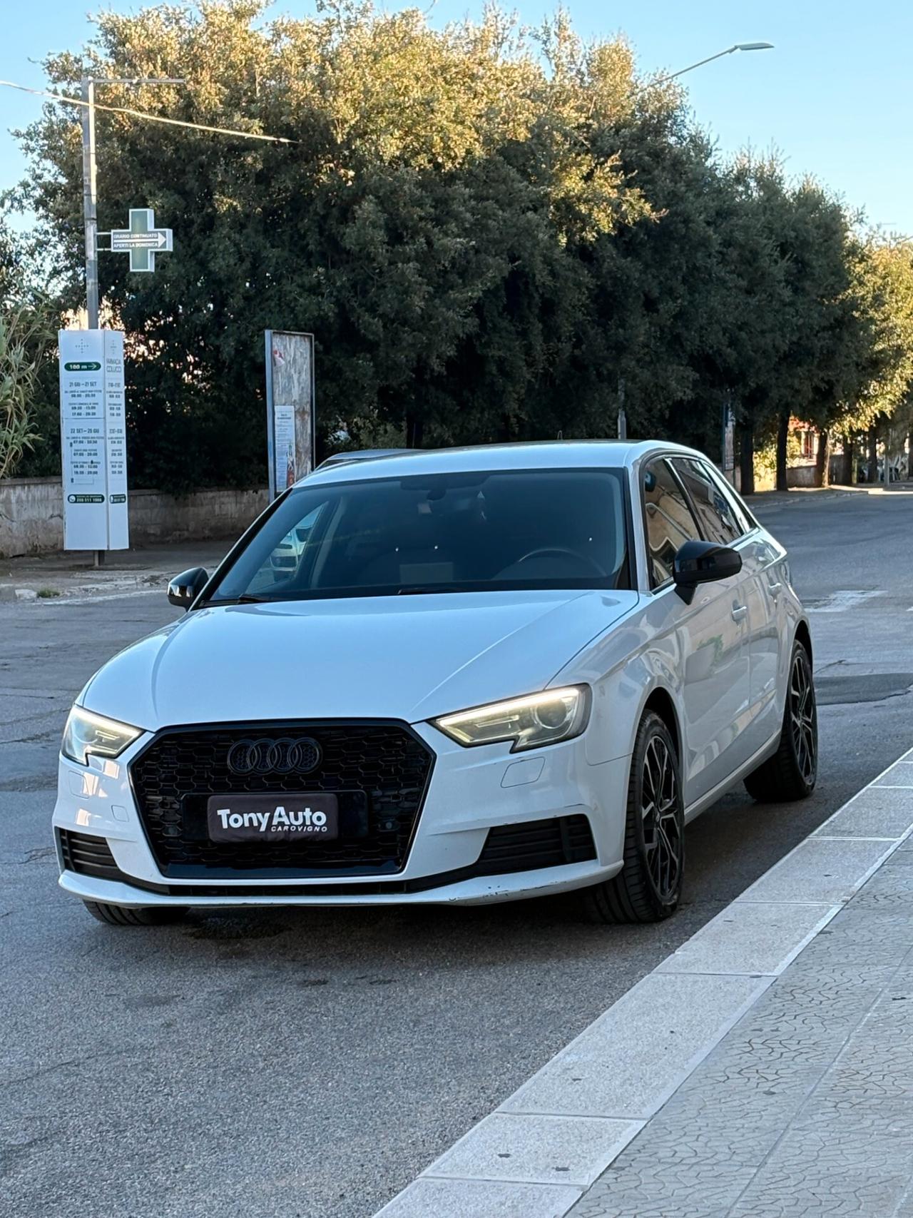 Audi A3 Sportback 30 1.6 tdi Sport 116cv s-tronic NAVI,FULL LED,ANDROID AUTO,SENS.PARCHEGGIO,BLUETOOTH,BLOCK