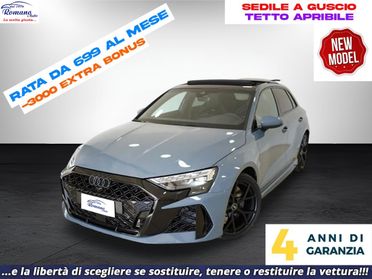 NEW Audi RS3 MY25 TFSI 400CV quattro S tronic#TETTO APRIBILE!SEDILE A GUSCIO!