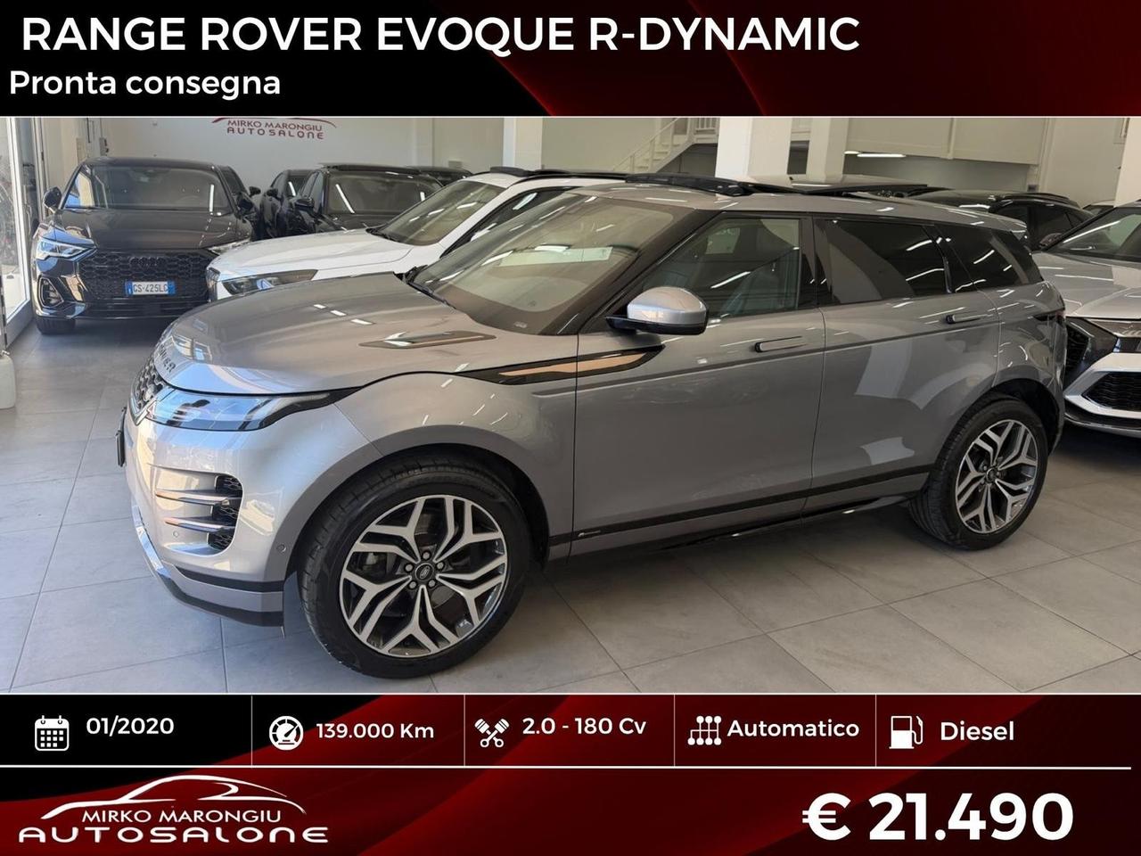 Range Evoque 2.0D I4 180 CV R-Dynamic FINANZIABILE