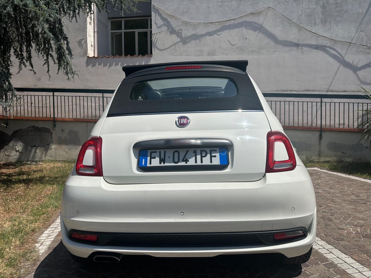 FIAT 500S CABRIO 1.2BENZINA/PELLE/BI-ZONA