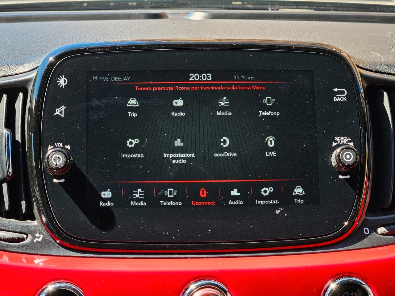 FIAT 500 1000 LOUNGE 65000 CHILOMETRI CERTIFICATI