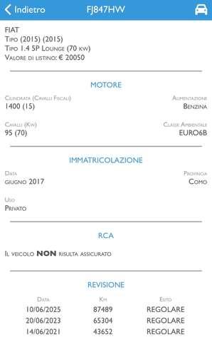 Fiat Tipo Tipo 5 porte II 2016 5p 1.4 Easy 95cv