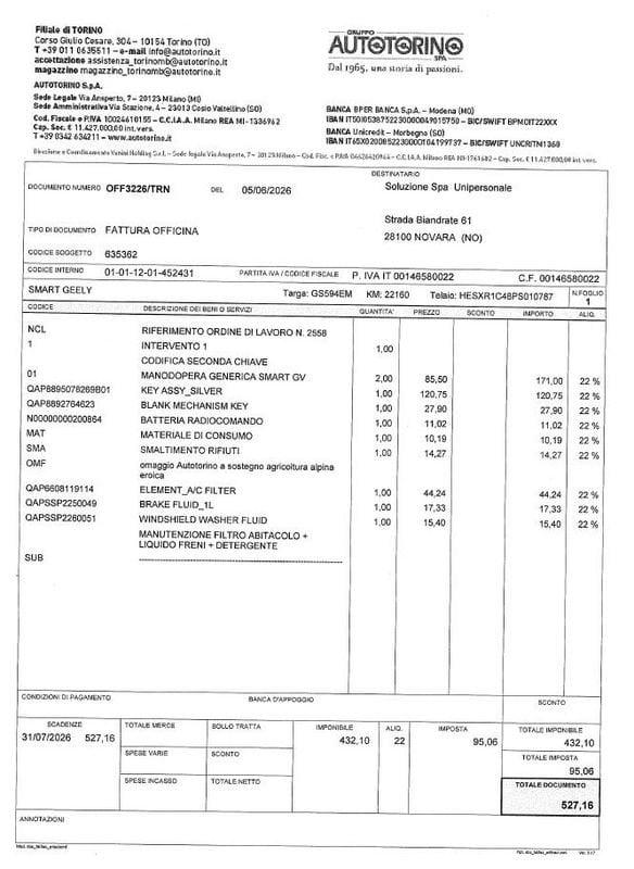 smart #1 66 kWh Pro+ | IVA ESPOSTA