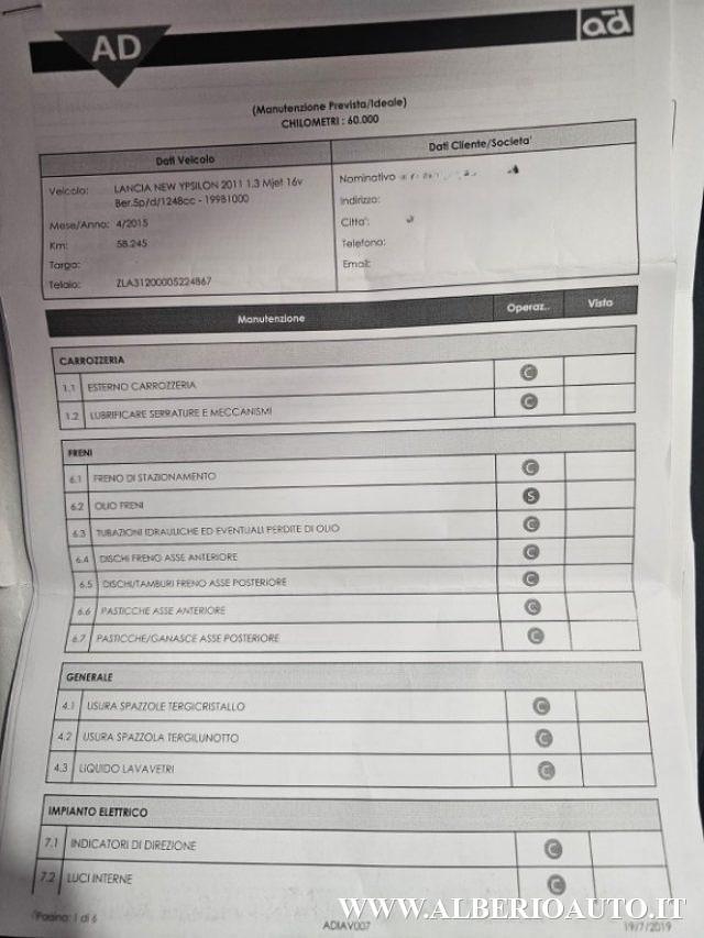 LANCIA Ypsilon 1.3 MJT 16V 95 CV 5 porte S&S Gold