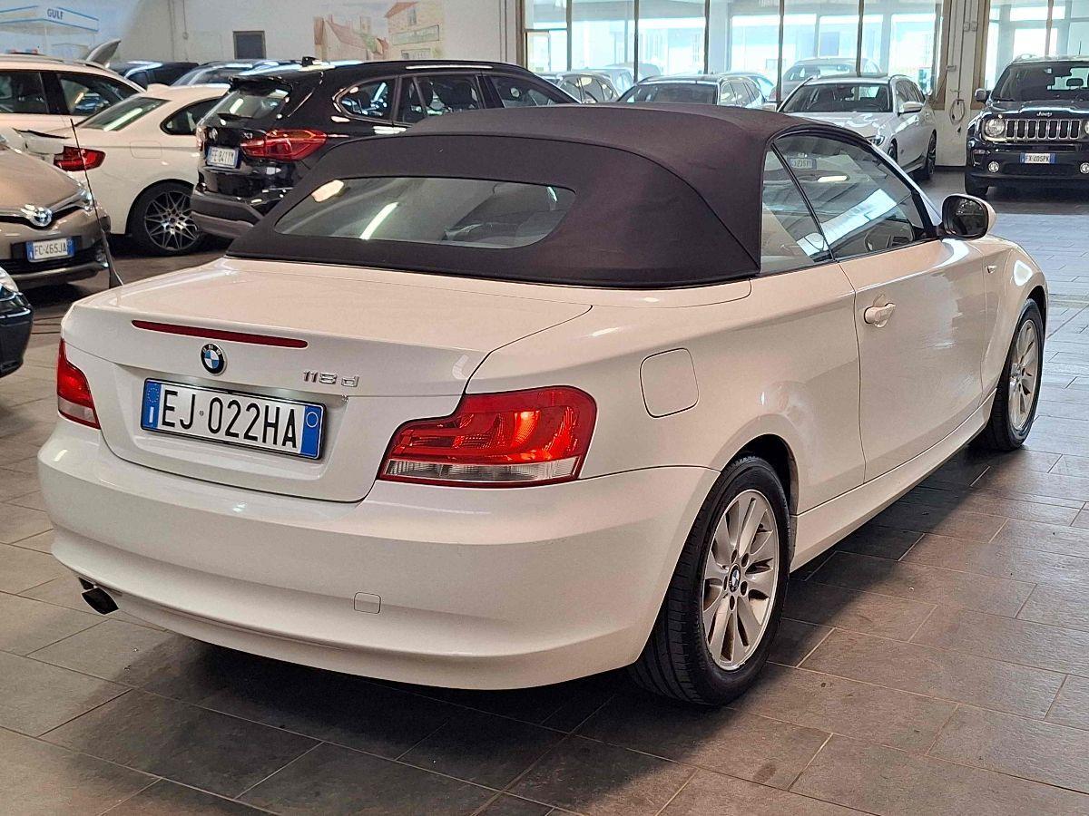 BMW 118d 2.0 143CV CABRIO - UNICO-PROPRIETARIO - OTTIME CONDIZIONI -