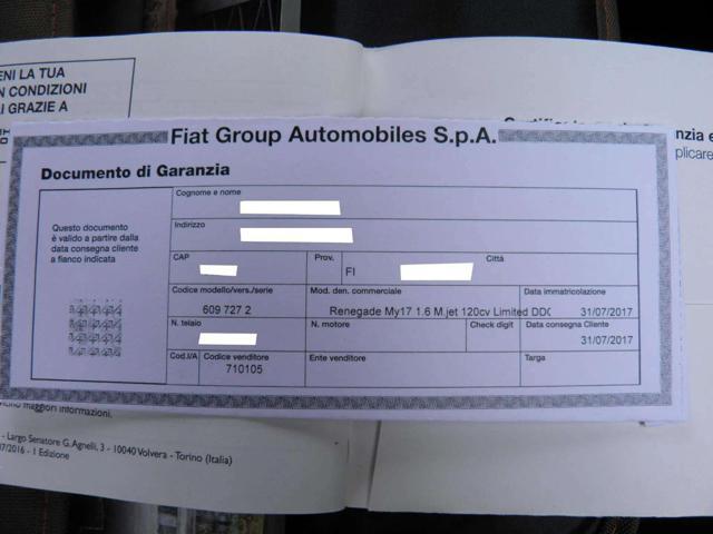 JEEP Renegade 1.6 Mjt DDCT 120 CV Limited
