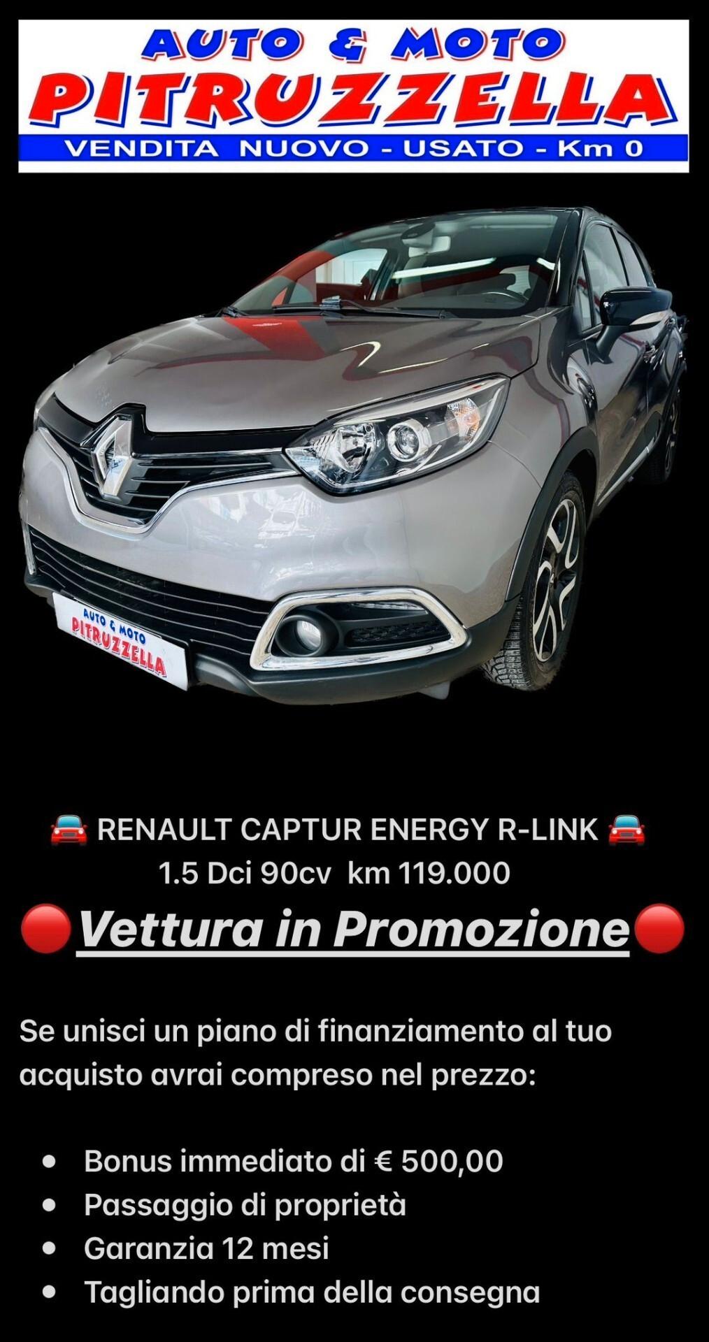 Renault Captur 1.5 dCi 8V 90 CV Energy R-Link NEO PATENTATI OK