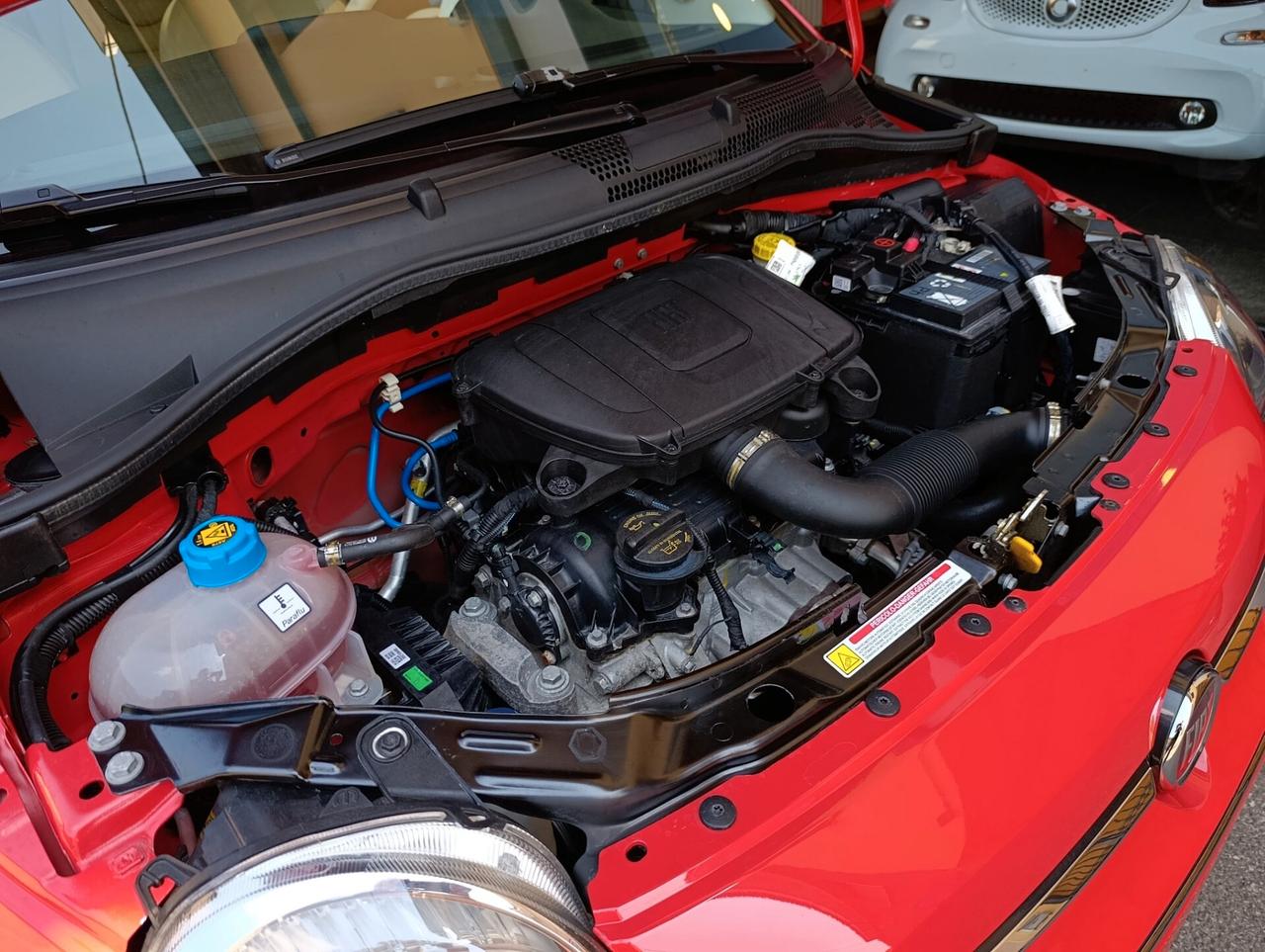 Fiat 500 C 1.0 Hybrid Lounge Rosso Corallo Pelle Full