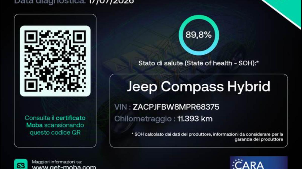 JEEP Compass 1.3 Turbo T4 190 Cv Phev At6 4Xe Longitude