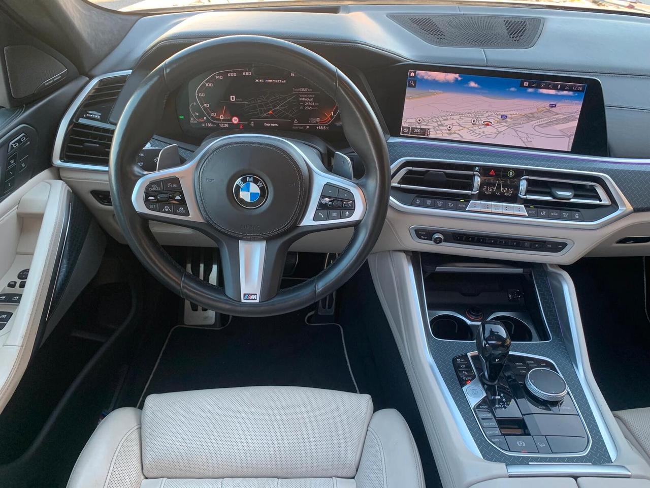Bmw X6 M50d 400cv full UNICO PROPRIETARIO