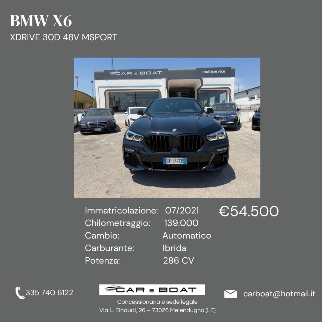 Bmw X6 M X6 xDrive30d 48V Msport