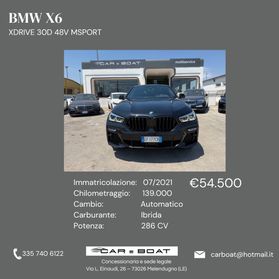 Bmw X6 M X6 xDrive30d 48V Msport