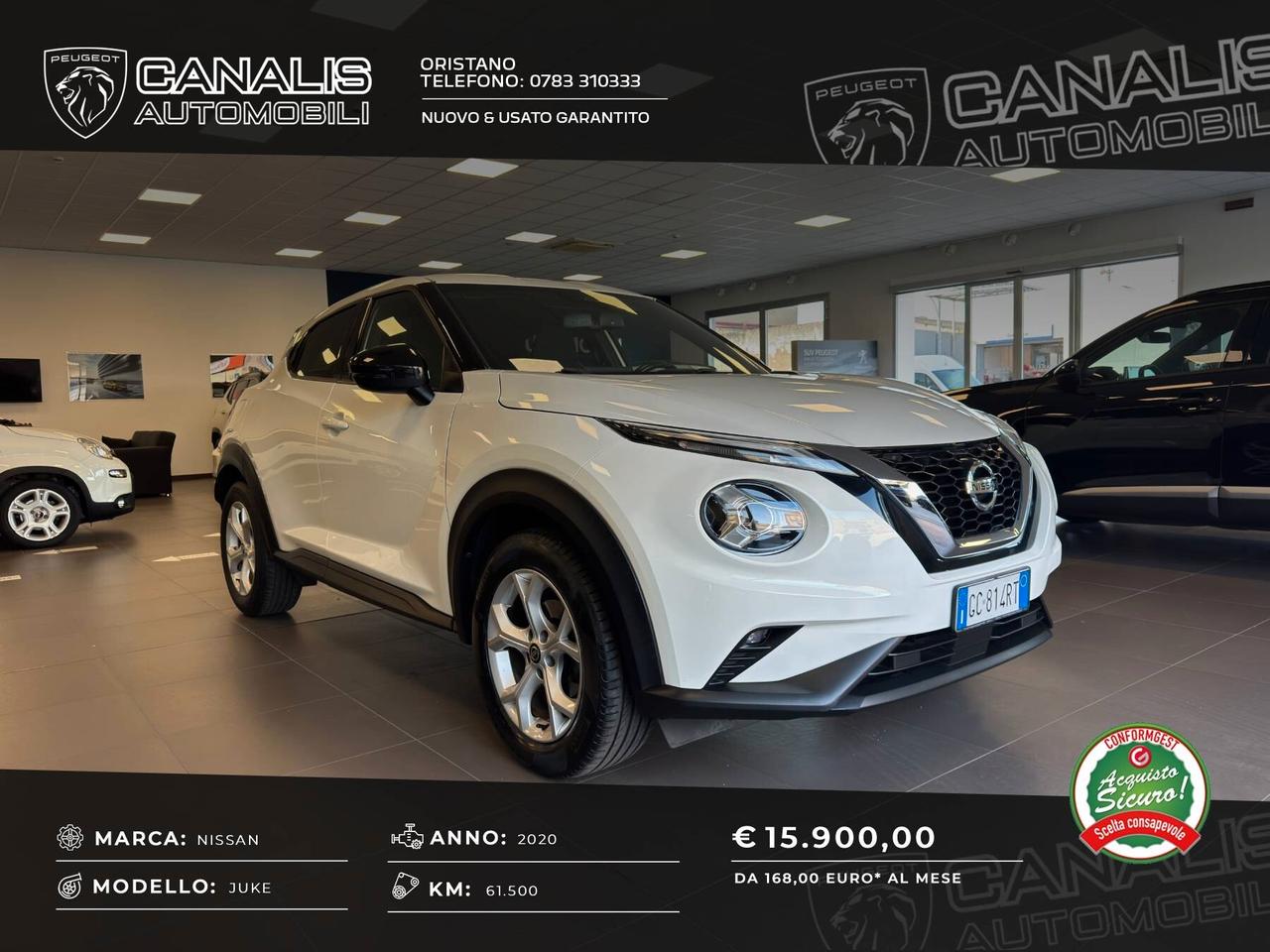 Nissan Juke 1.0 DIG-T 117 CV DCT N-Connecta 2020