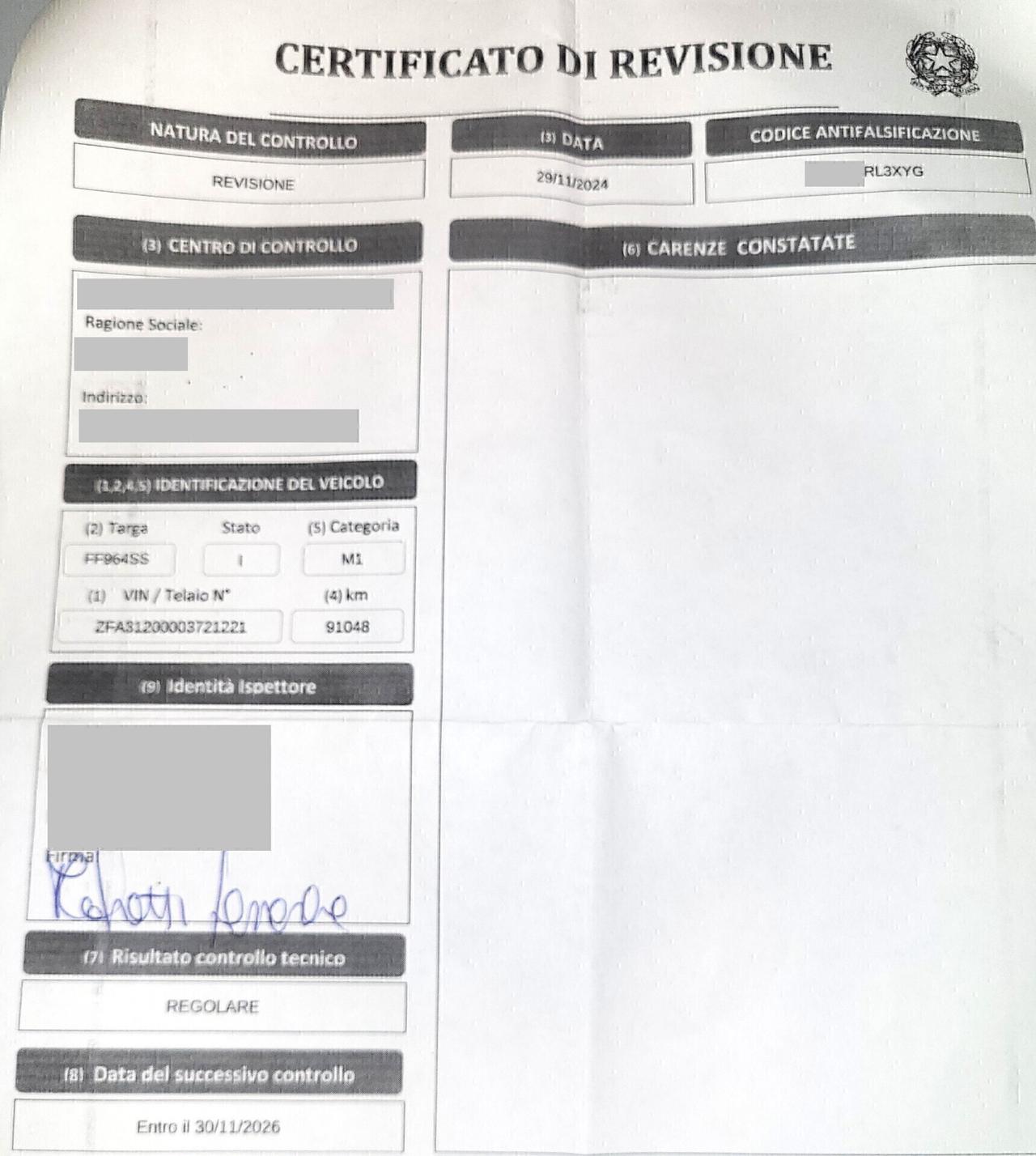 FIAT PANDA 0,9 NP-K-WAY-UNICA PROP-5 POSTI-4 REVIS