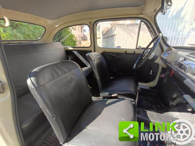 FIAT 600 D FANALONA LIBRETTO E TARGHE ORIGINALI