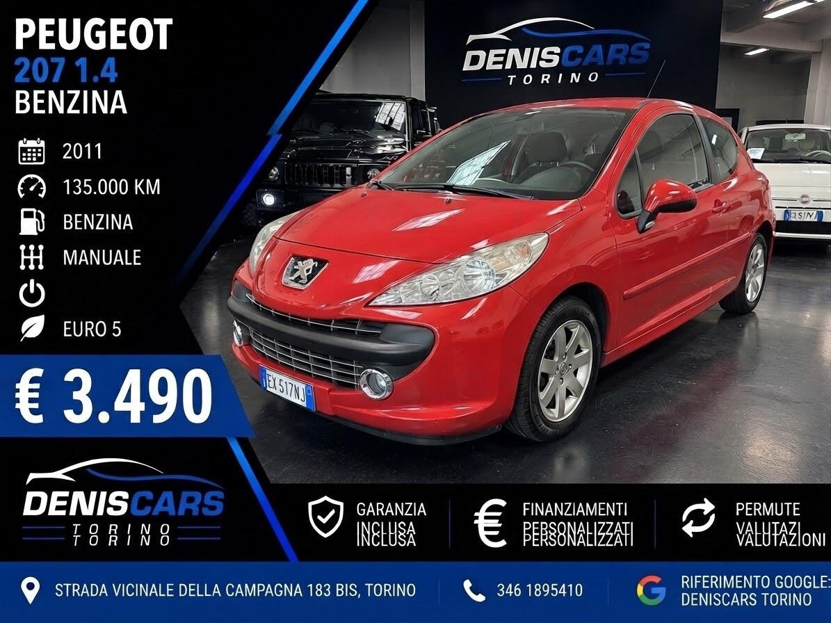 Peugeot 207 1.4 VTi 95CV Allure benzina