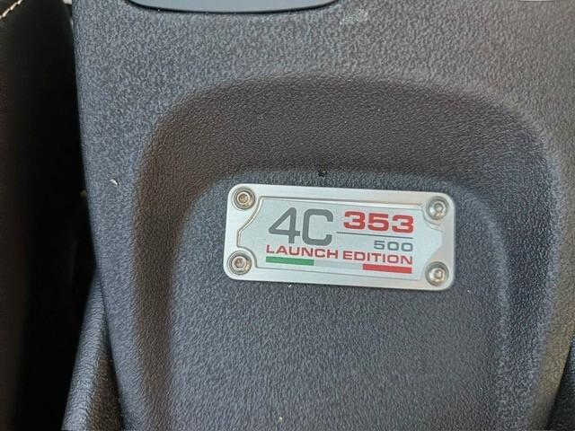 Alfa Romeo 4C COUPE' LAUNCH EDITION 353/500, TAGLIANDATA, KIT ACCESSORI COMPLETO
