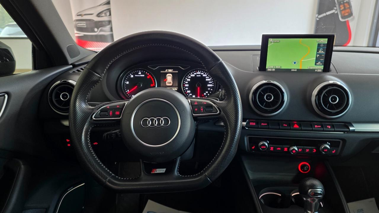 Audi A3 SPB 2.0 TDI 184 CV S tronic S Line quattro TETTO