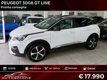 Peugeot 3008 BlueHDi 120 S&S GT Line FINANZIABILE