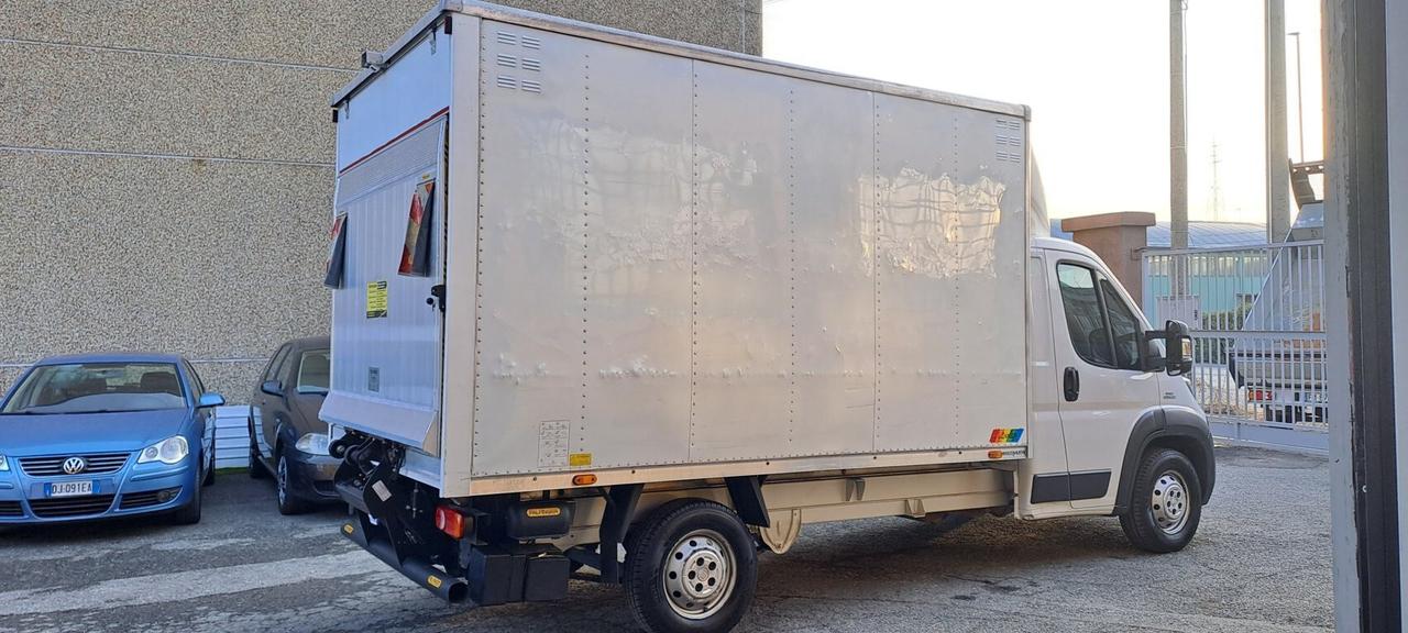 Fiat Ducato 2.3 MTJ 150 CV BOXATO CON SPONDA POSTERIORE PALFINGER KG. 400-MOTORE NUOVO