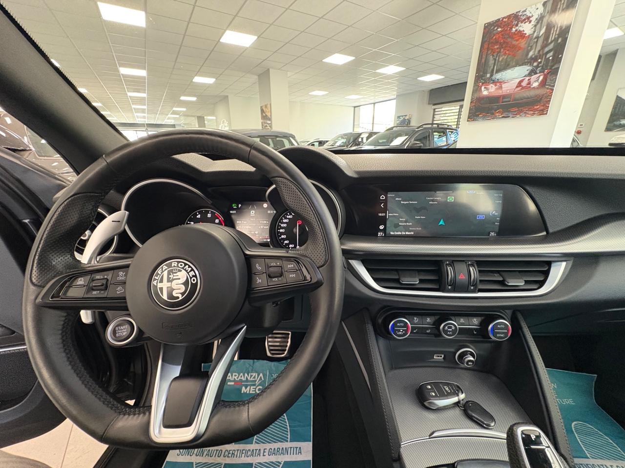 Stelvio Veloce 2.0 280CV 2020 km91000 Total black