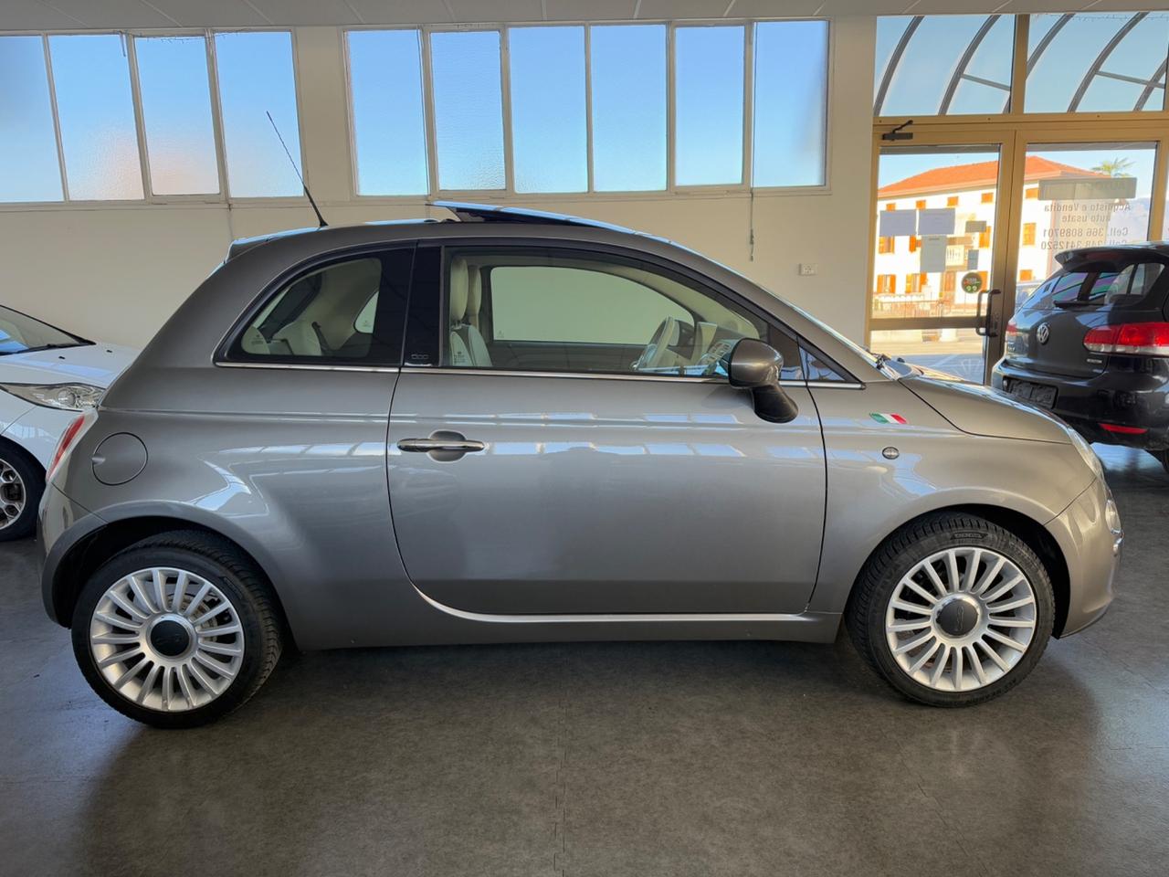 Fiat 500 1.2 Lounge TETTO PANORAMICO / APRIBILE ok neopatentati