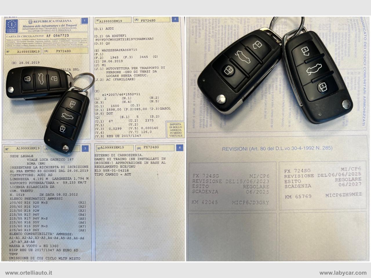 AUDI Q2 30 TDI S tronic S line Edition NEOPATENTATI