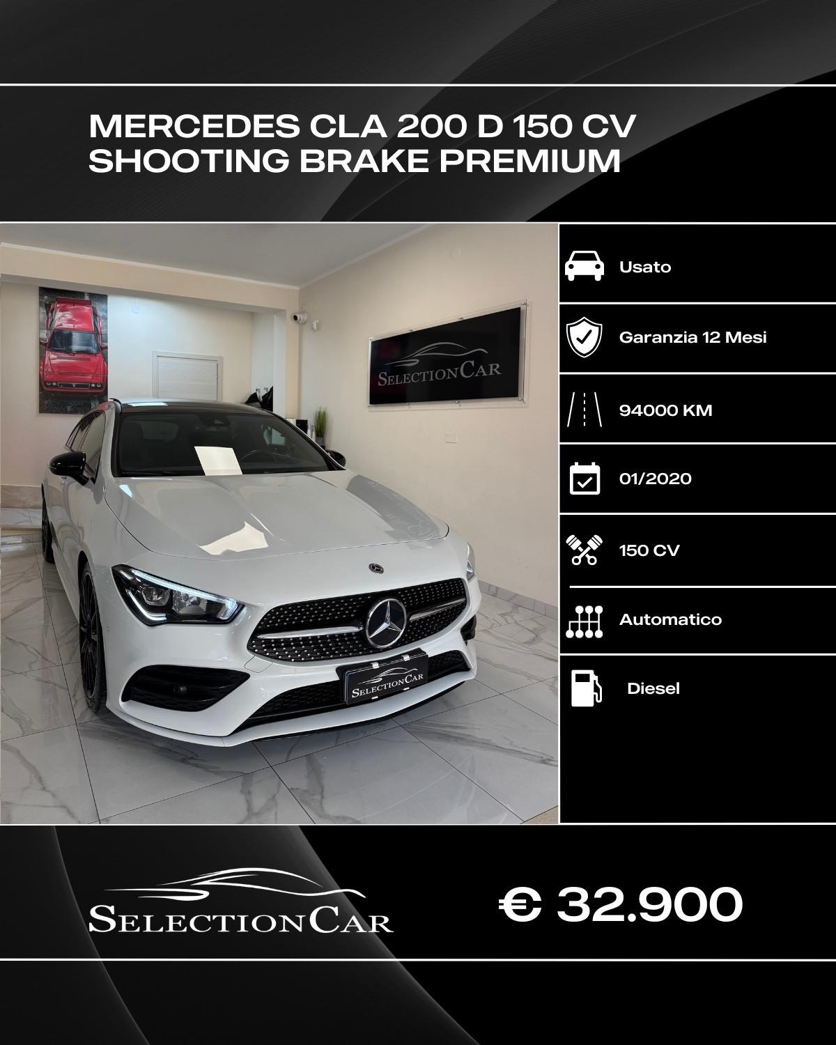 Mercedes-benz CLA 200 CLA 200 d Automatic Shooting Brake Premium