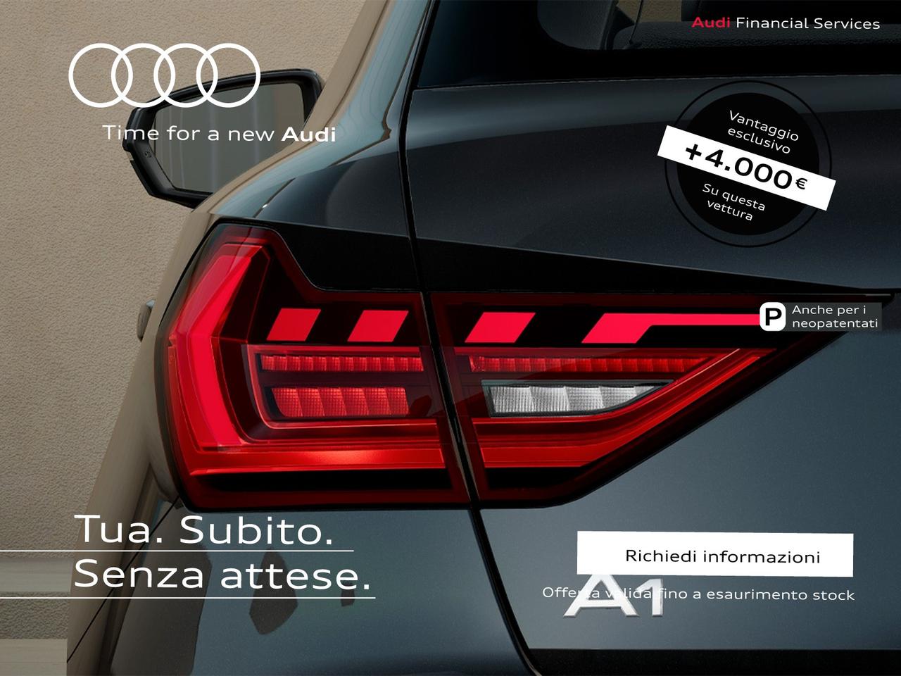Audi A1 sportback 30 1.0 tfsi business 116cv s-tronic