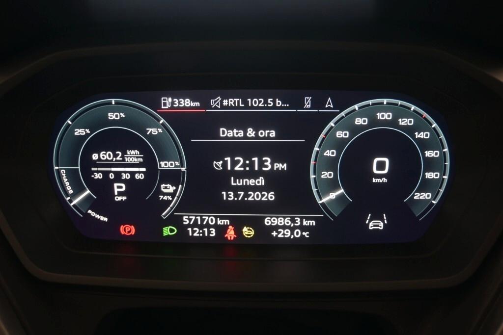 AUDI Q4 SPORTBACK 40 E-TRON 204CV AUTOMATIC S-LINE EDITION ( FARI LED - VIRTUAL COCKPIT - ADAPTIVE CRUISE - AMBIENT LIGHTS - NAVI - MIRROR - PDC - TELECAMERA POST. - CERCHI 20 )