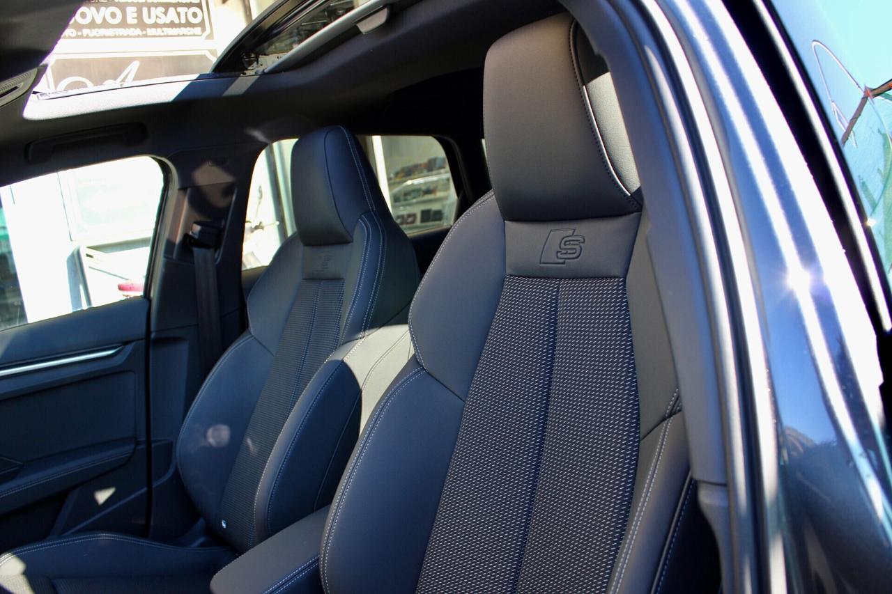 Audi S3 SPBK 2.0 TFSI 333 CV QUATTRO S TRONIC TETTO APRIBILE PANORAMICO BAULE ELETTRICO