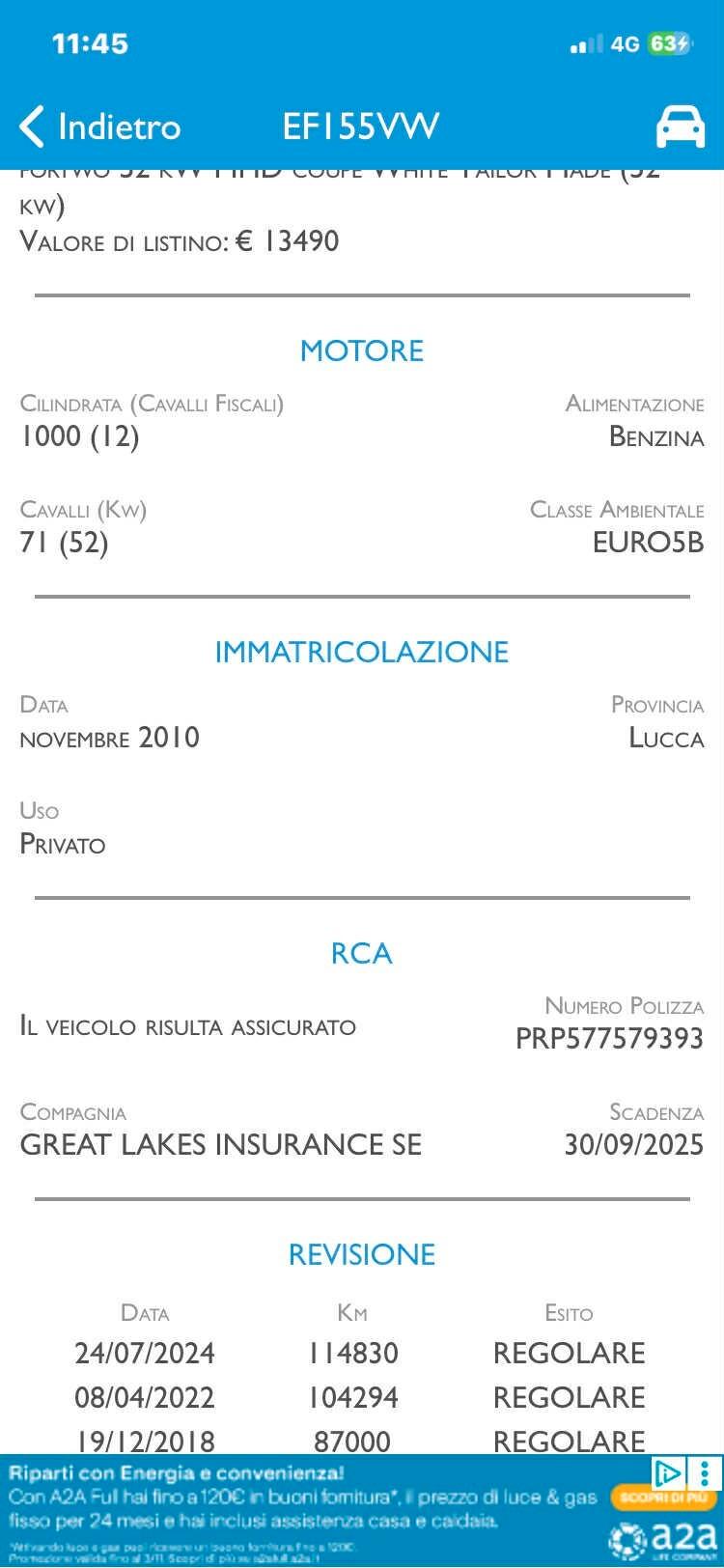Smart ForTwo 1000 52 kW Pulse White Tailor a Prezzo
