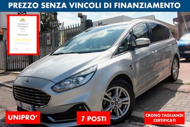 Ford S-Max 2.0 150 cv 7 POSTI *PREZZO VERO* UNIPRO' KM CERTIFICATI