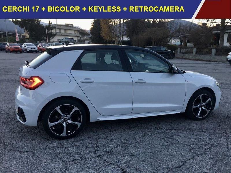 Audi A1 SPB 30 TFSI S Line Edition TETTO BICOLOR + 17" + CAMERA