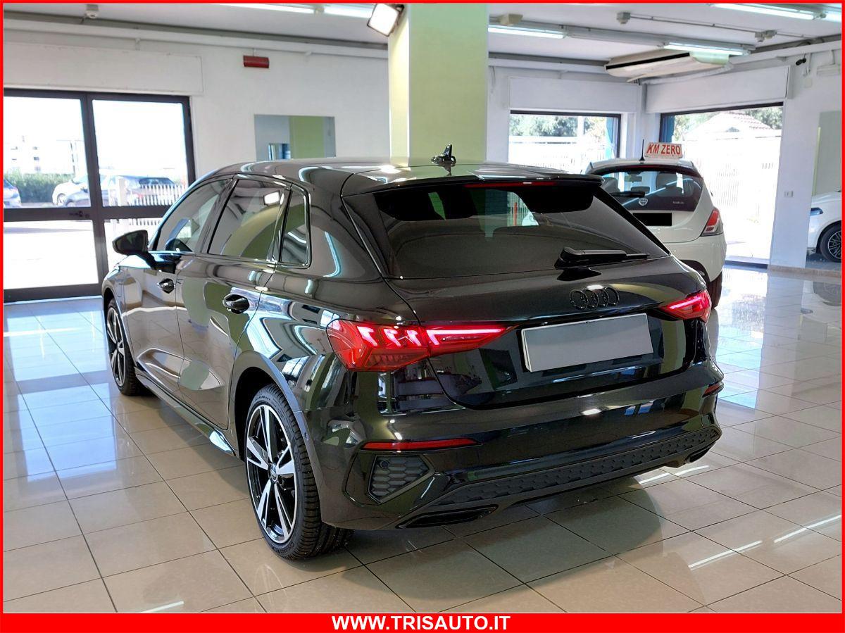 AUDI A3 SPB 40 1.4 Tfsi e 204cv PHEV Identity Black S-line MY24 KM ZERO!!! IVATA