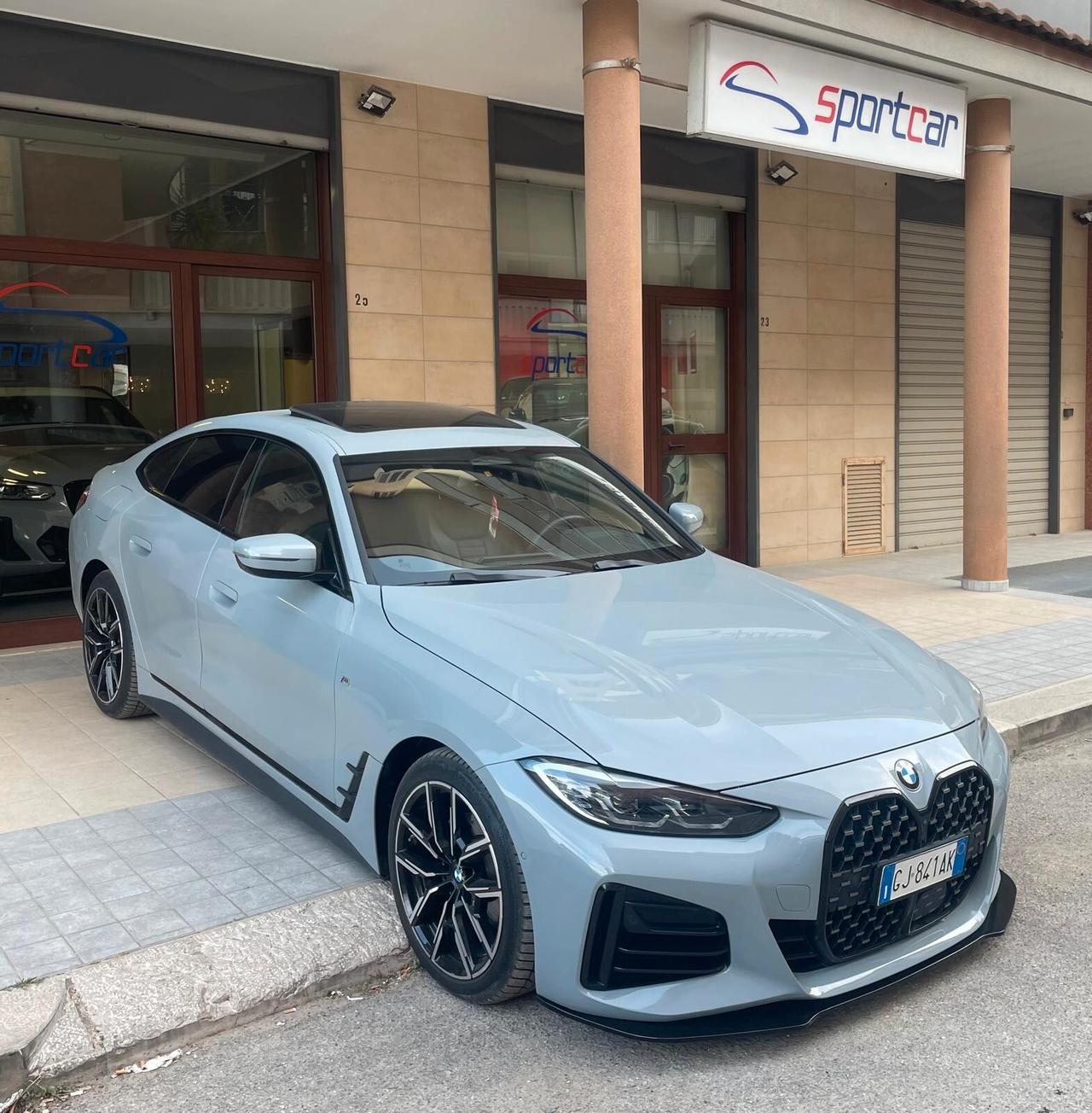 Bmw 420d GC xdrive 48V Msport TETTO NAVY PELLE 19' LED 360