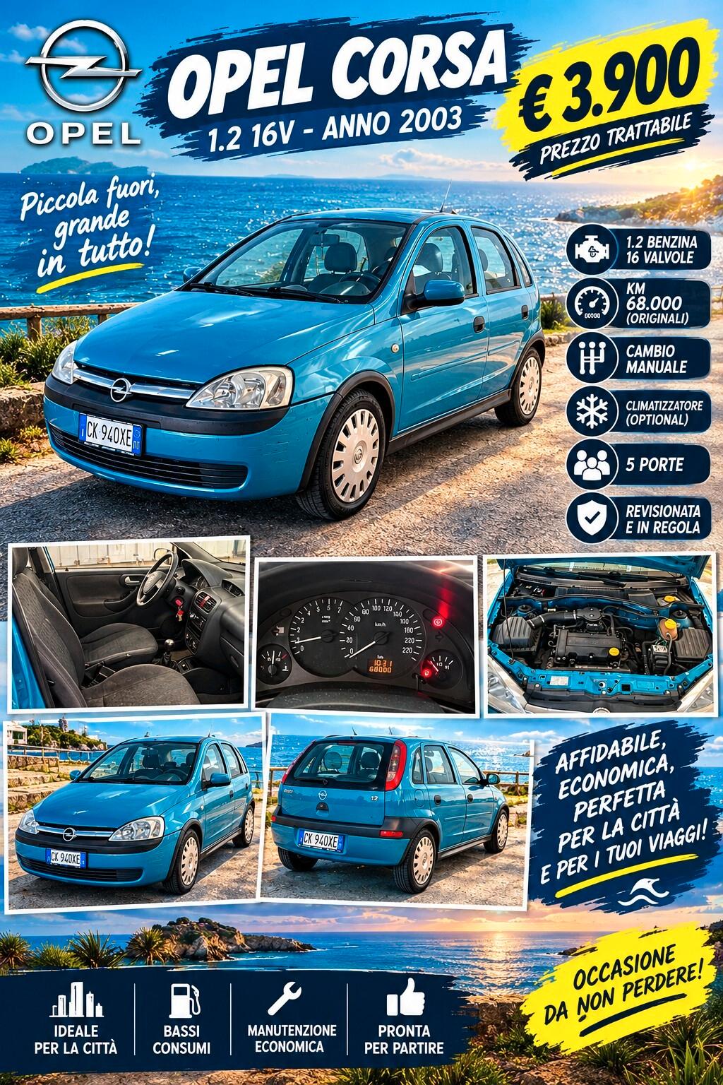 Opel Corsa 1.2i 16V cat 5 porte Club