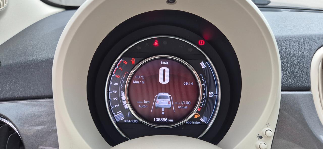 FIAT 500 BENZINA 1.2 69CV LOUNGE 09/2015