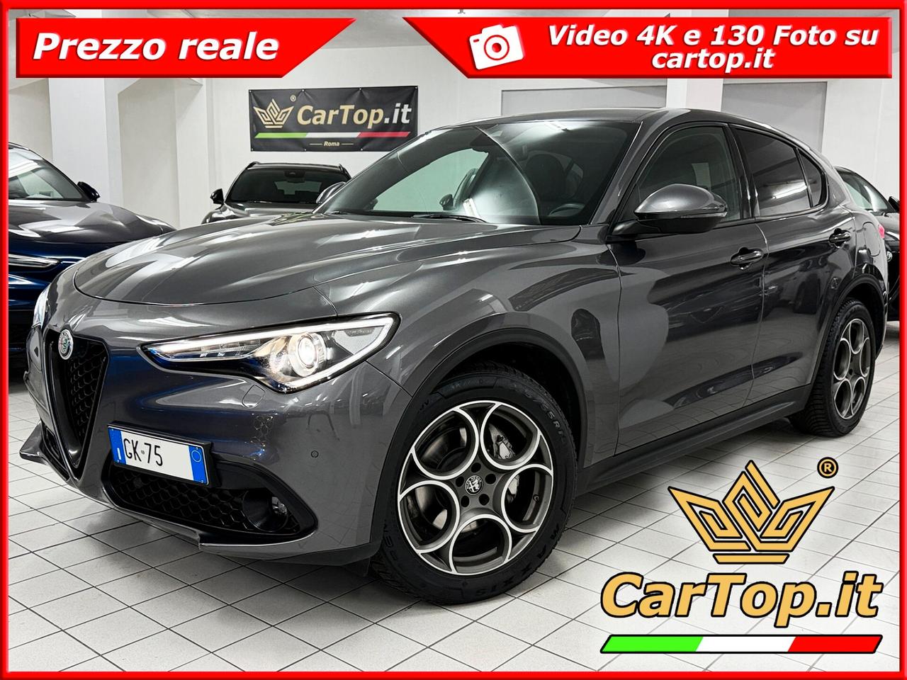 Alfa Romeo Stelvio 2.2 TD SEDILI SPORTIVI VELOCE AT8 Q4 KIT DISTRIBUZIONE ESEGUITO E VOLANTE RISCALDATI MEMORIE