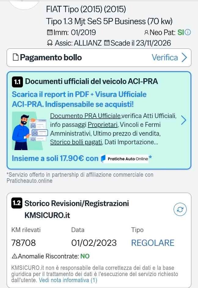 Fiat Tipo 1.3 Mjt S&S 5 porte - 2019