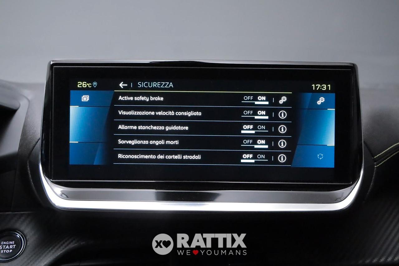 Peugeot e-208 motore elettrico 100kW GT