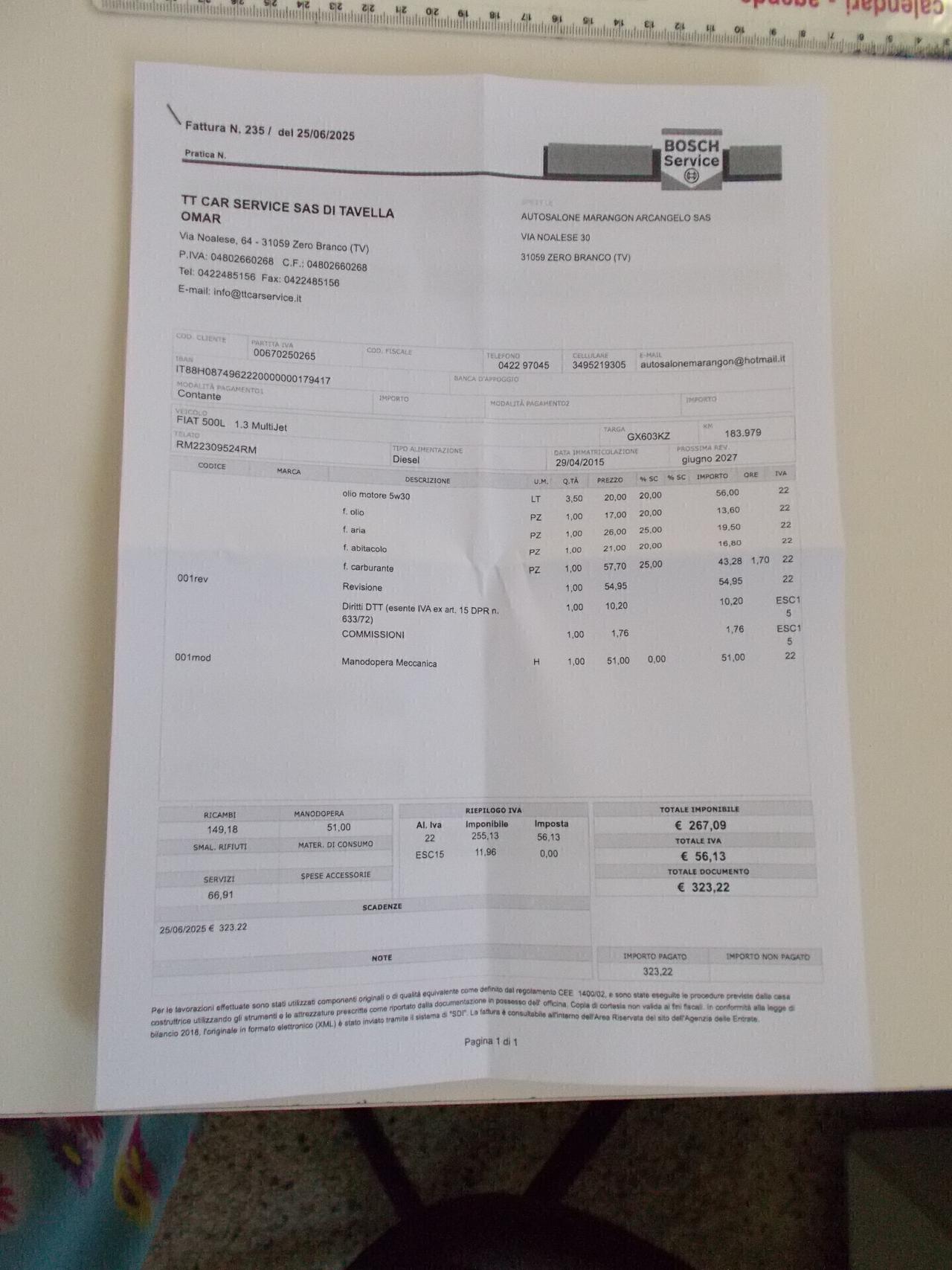 Fiat 500L 1.3 Multijet 85 CV Trekking