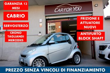 smart forTwo *PREZZO VERO* CABRIO 1.0 mhd 71cv CRONO TAGLIANDI MERCEDES SERVOSTERZO GARANZIA 12 MESI